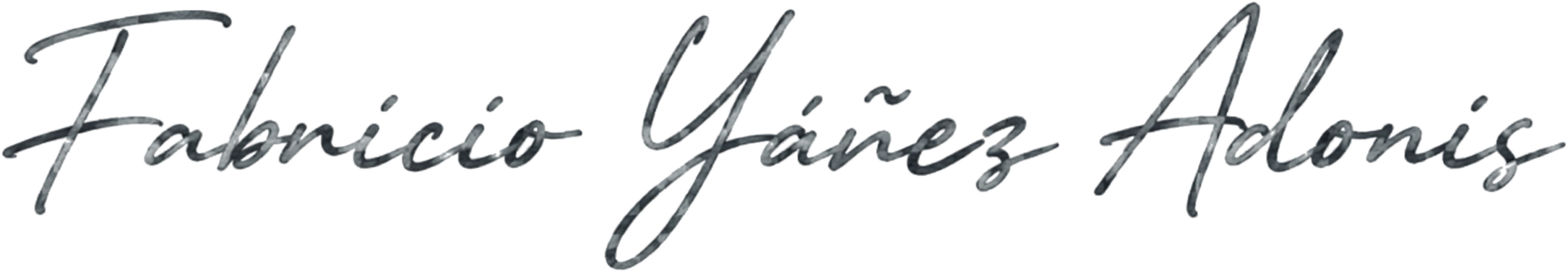 Firma de Fabricio Yañez Adonis
